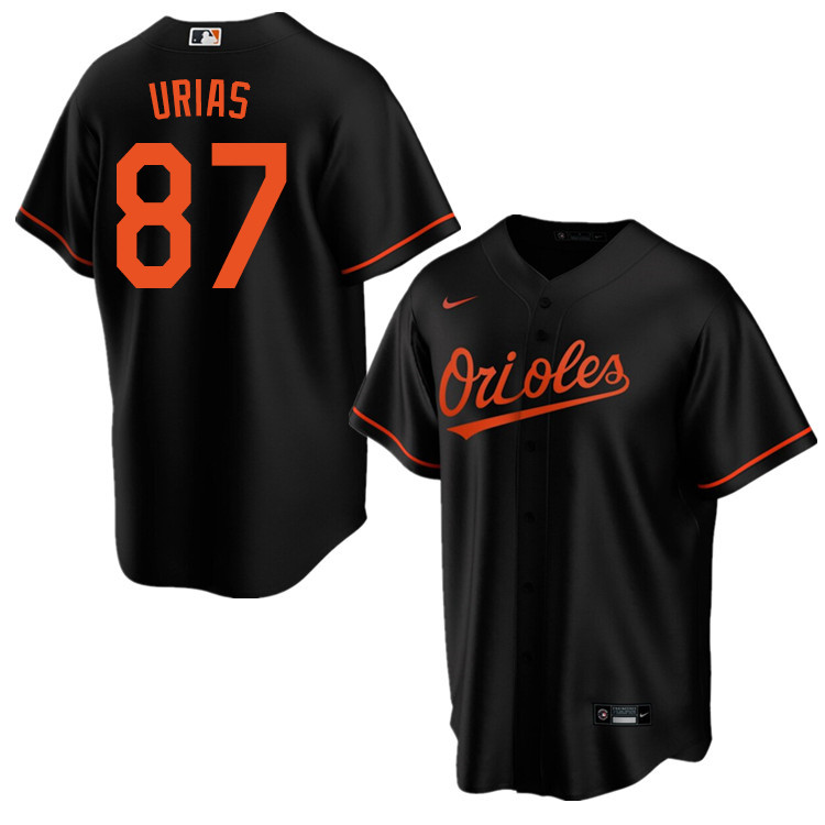 Nike Men #87 Ramon Urias Baltimore Orioles Baseball Jerseys Sale-Black